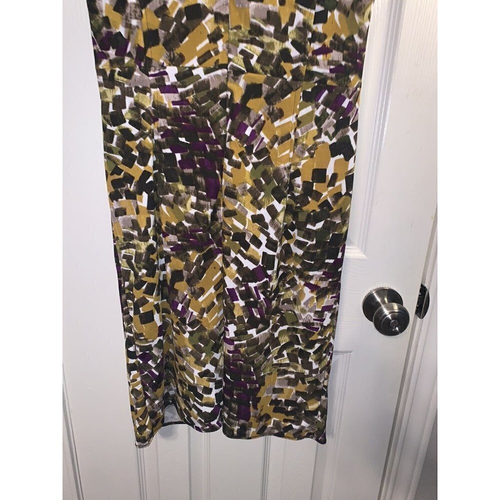 Premise Multicolored Abstract Pattern Business Casual Sleeveless Dress Size 4 - Picture 6 of 10